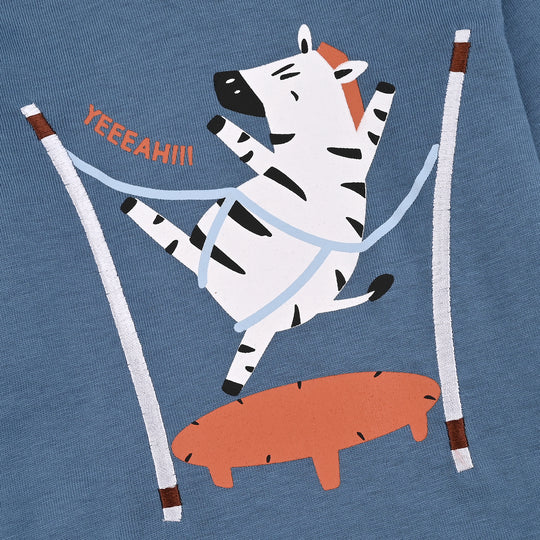 Infant Boys Jersey/Terry T-Shirt F/S ZEBRA-Stellar
