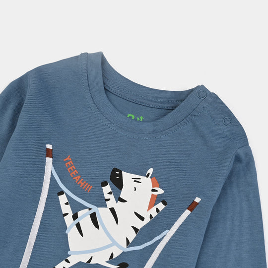 Infant Boys Jersey/Terry T-Shirt F/S ZEBRA-Stellar