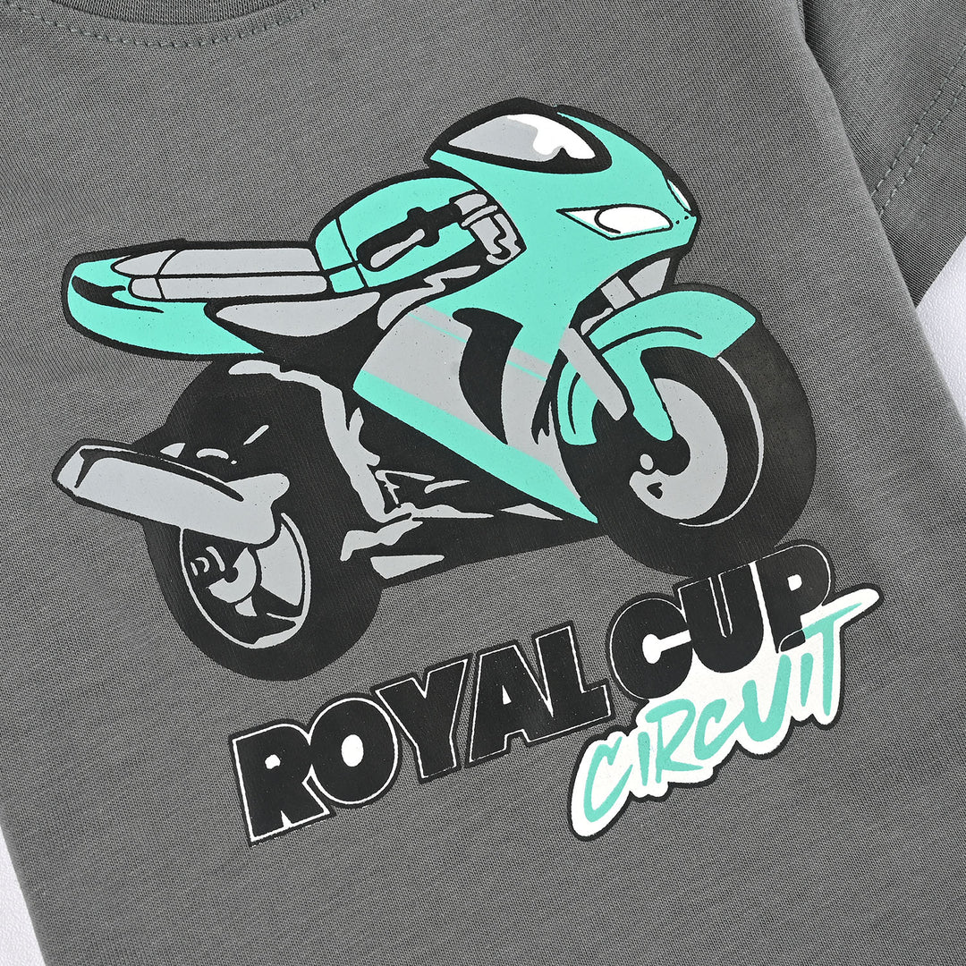 Infant Boys Jersey/Terry T-Shirt ROYAL CUP