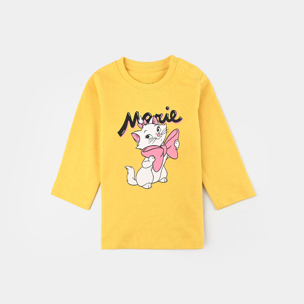 Infant Girls Jersey/Terry T-Shirt F/S MARIE-Yellow