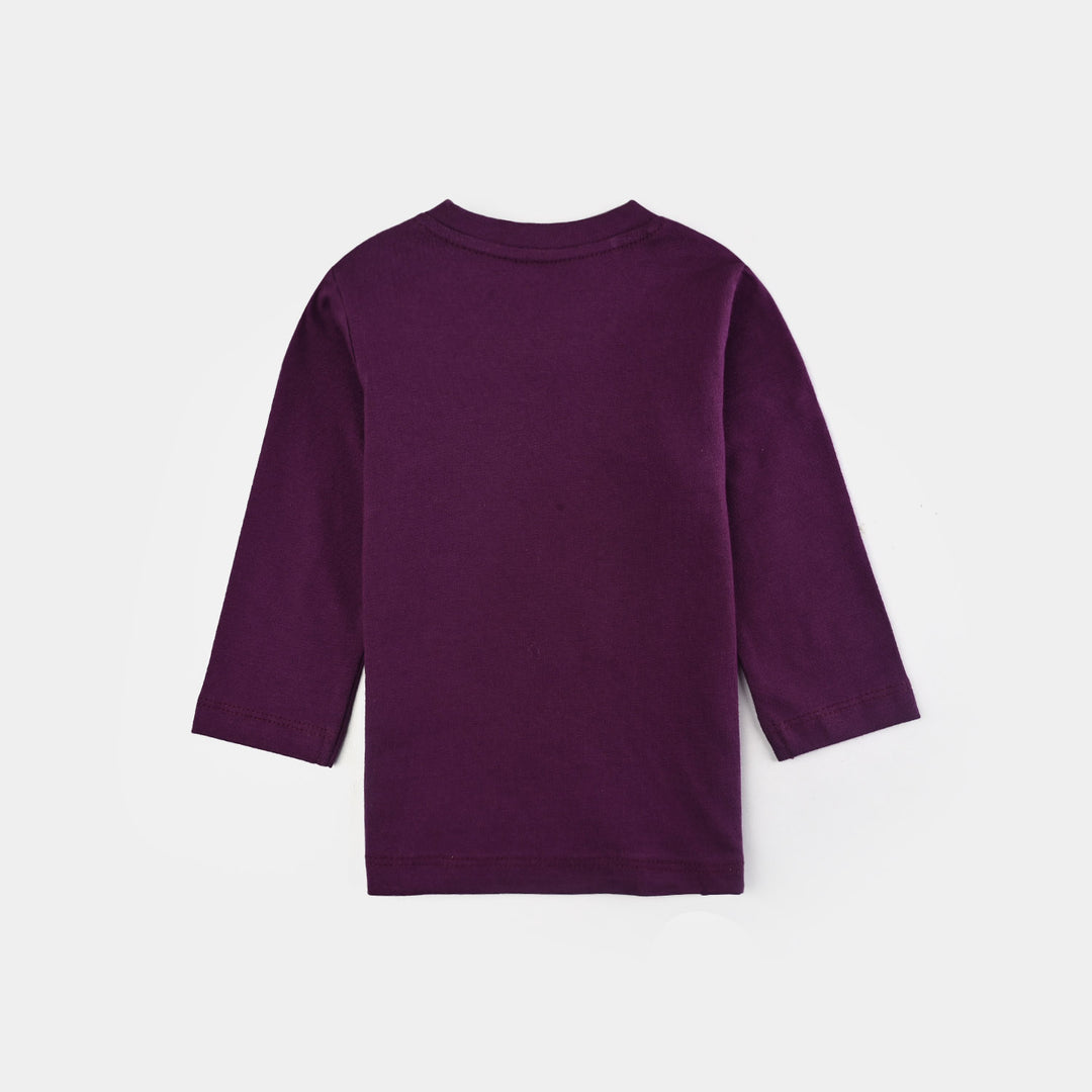 Infant Girls Jersey/Terry T-Shirt F/S BAMBI-Dark Purple