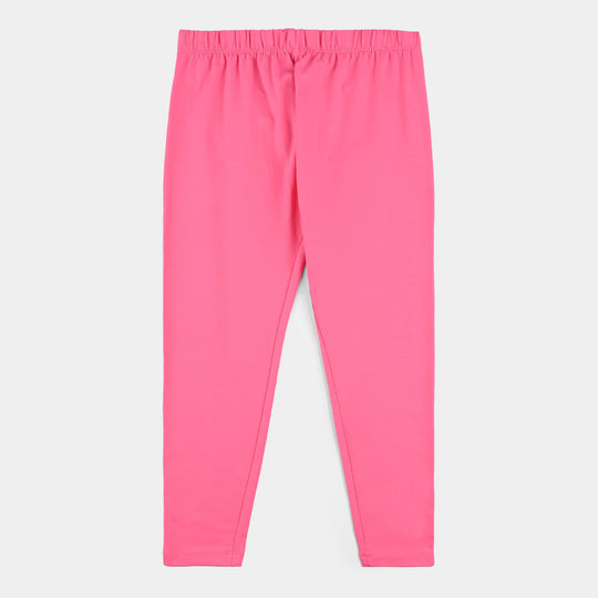 Girls Jersey/Terry EMB Tights Lurex Hearts-Pink