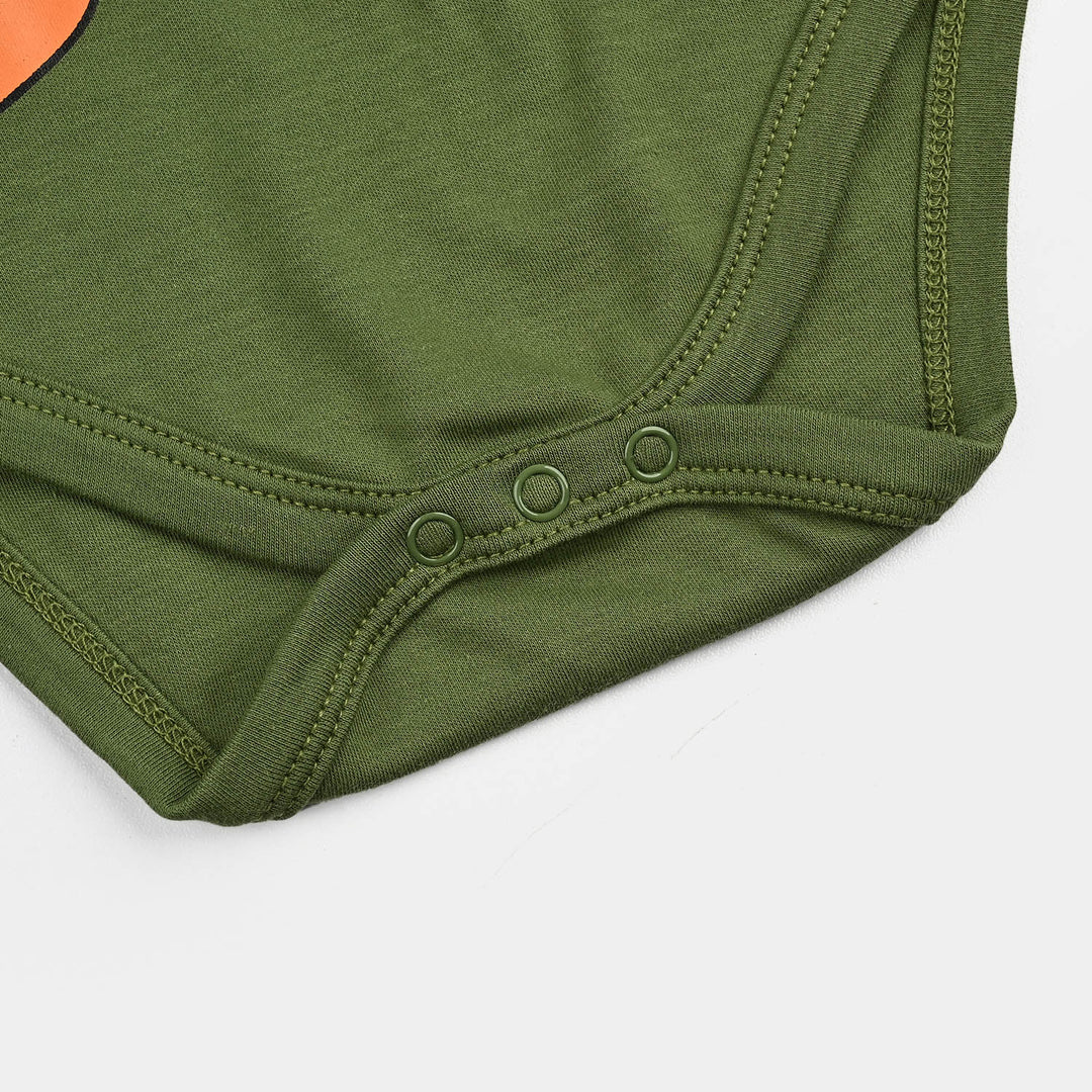 Infant Boys Cotton Interlock Basic Romper Fun Days