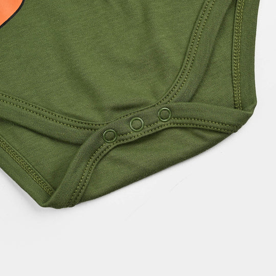 Infant Boys Cotton Interlock Basic Romper Fun Days