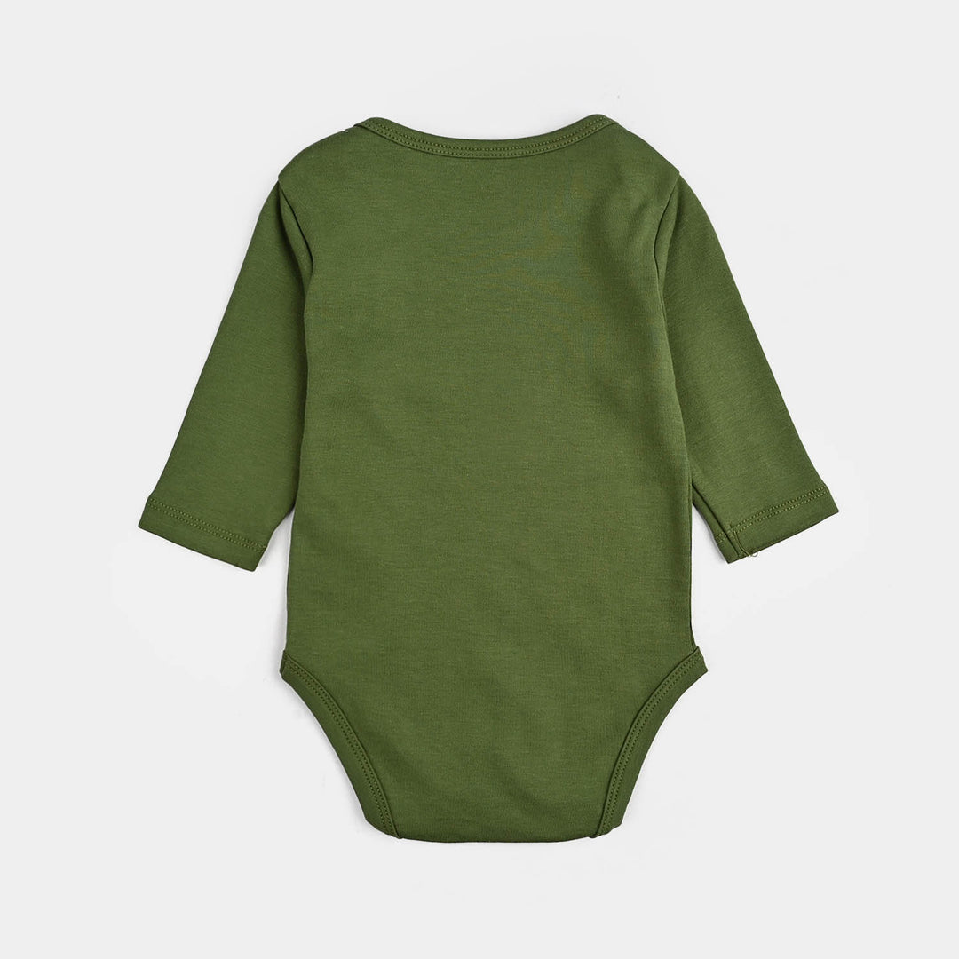 Infant Boys Cotton Interlock Basic Romper Fun Days