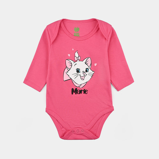 Infant Girls Cotton Interlock Basic Romper Marie-Fand.Pink