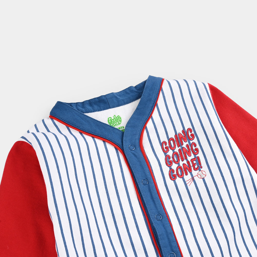 Infant Boys Fleece Romper GOING-36-White