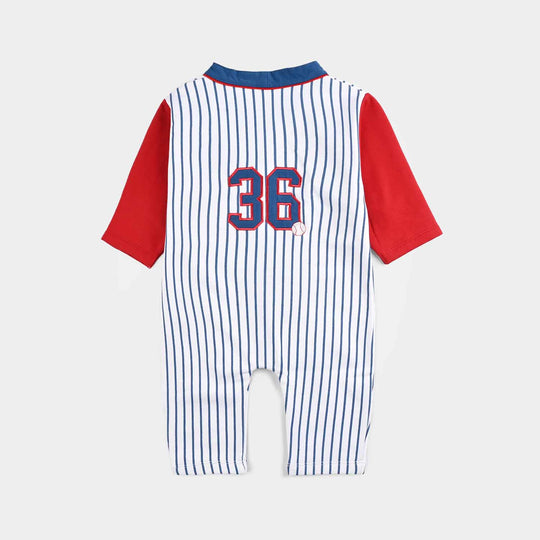 Infant Boys Fleece Romper GOING-36-White