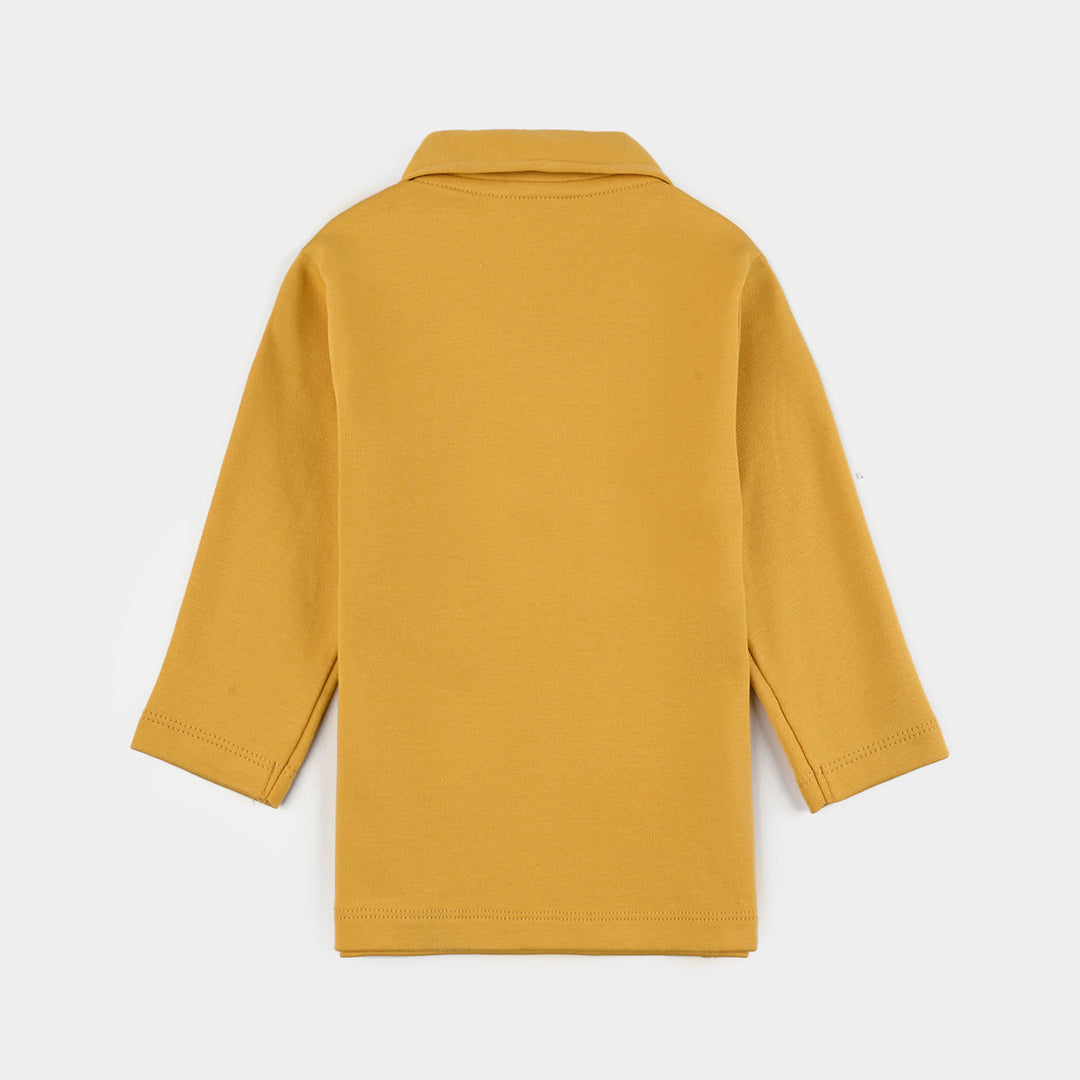 Infant Boys Cotton Interlock Suit-York Yellow