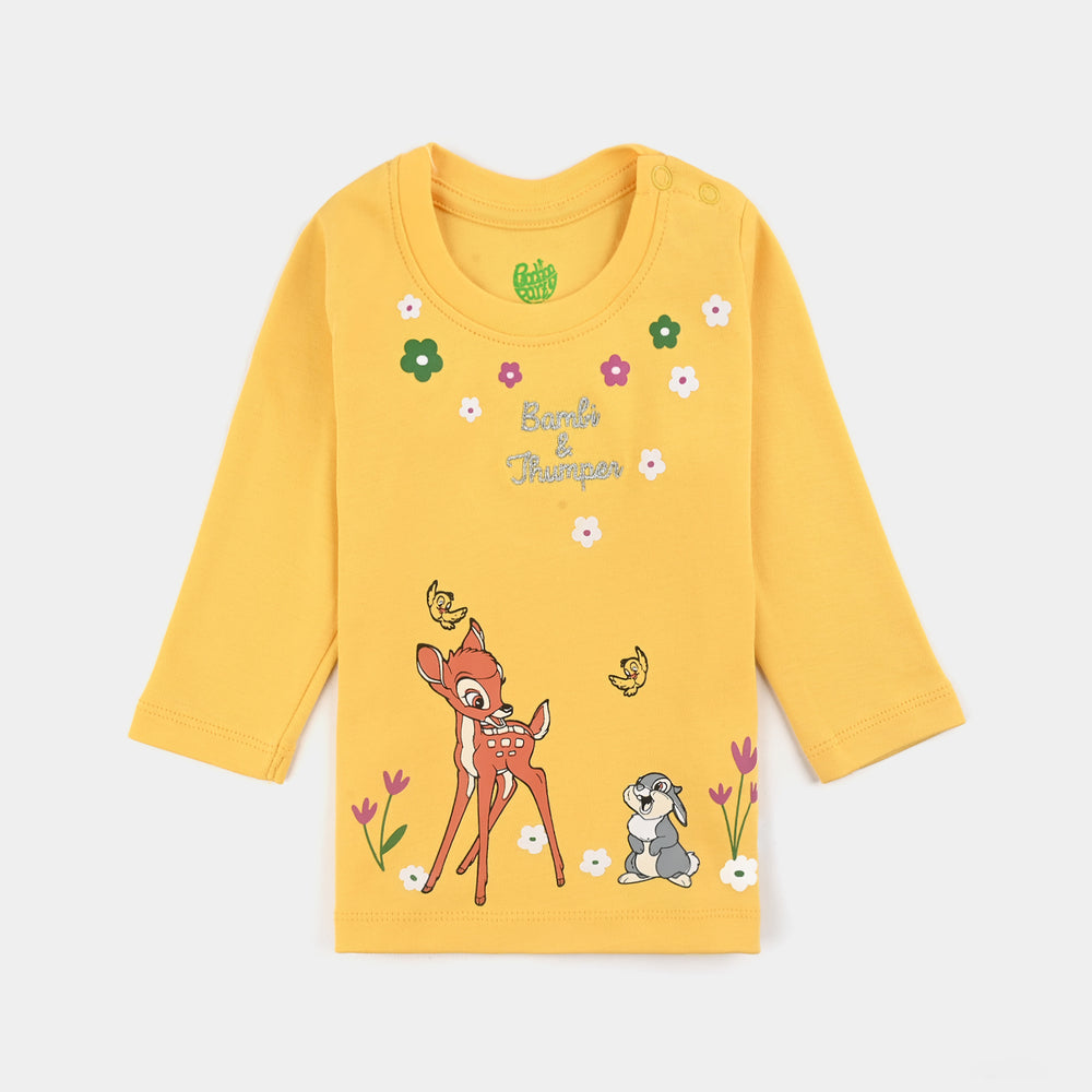 Infant Girls Cotton Interlock Suit BAMBI AND THUMPER-Yarrow