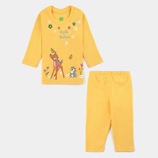 Infant Girls Cotton Interlock Suit BAMBI AND THUMPER-Yarrow