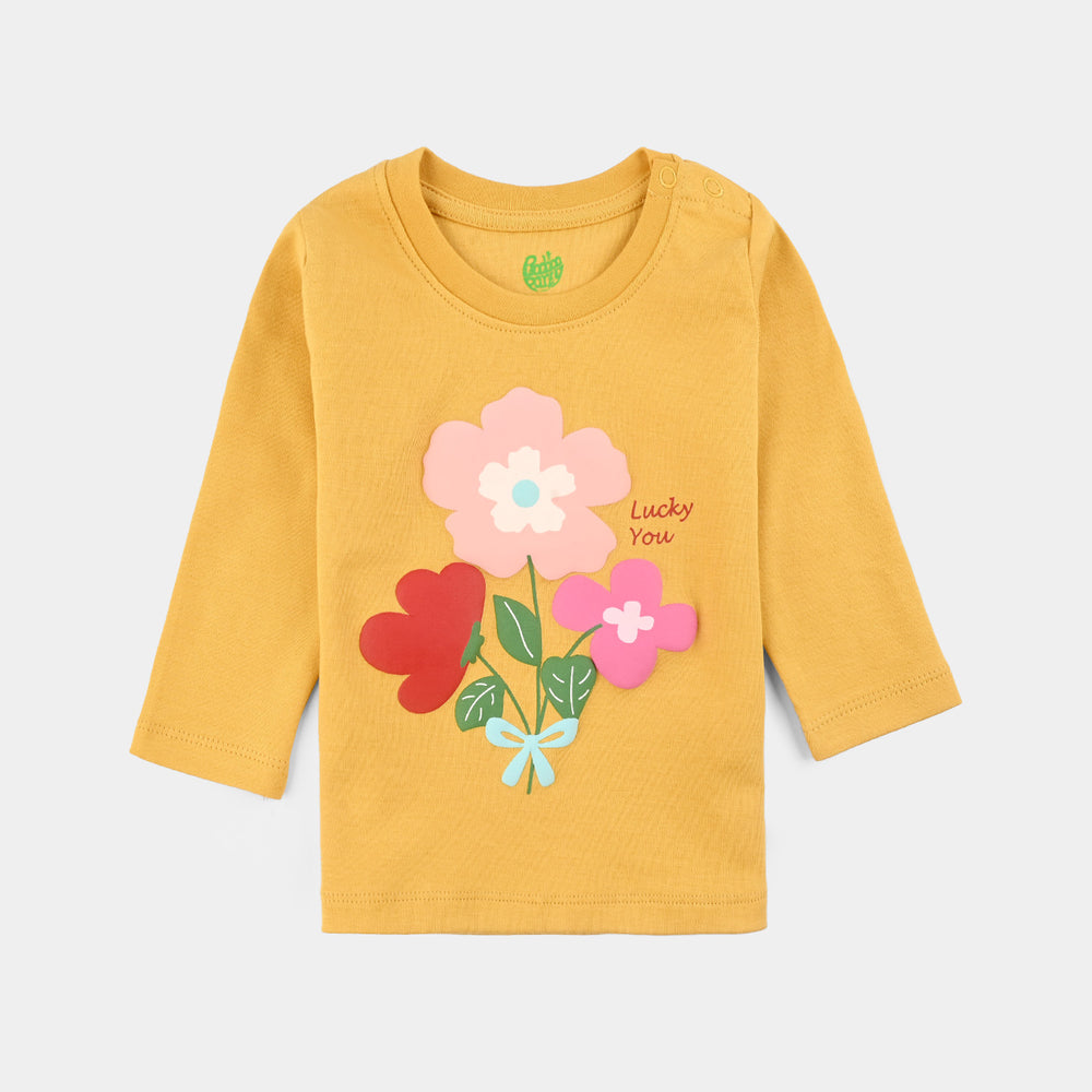Infant Girls Cotton Interlock Suit LOVELY DAYS-York Yellow