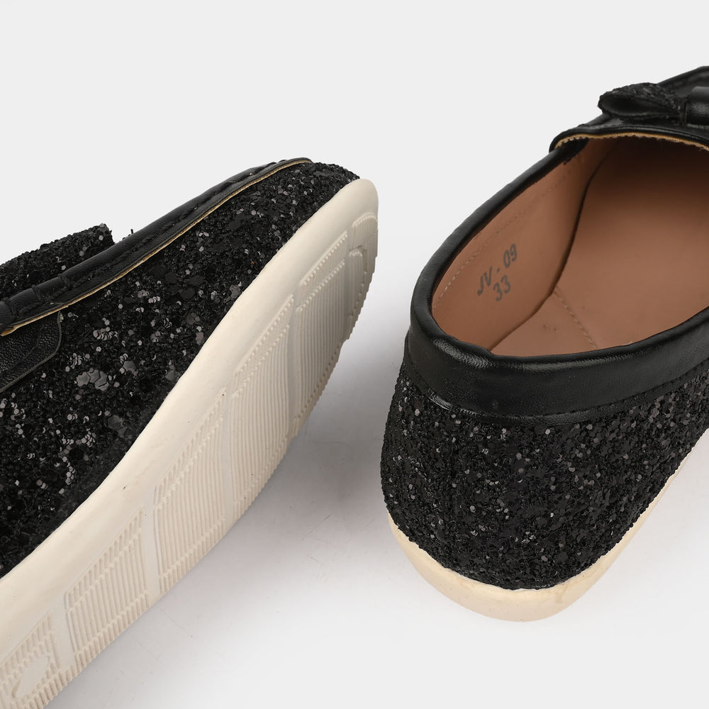 Girls Loafer JV-09-BLACK