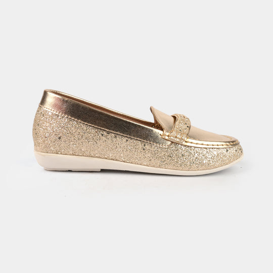 Girls Loafer JV-10-GOLDEN