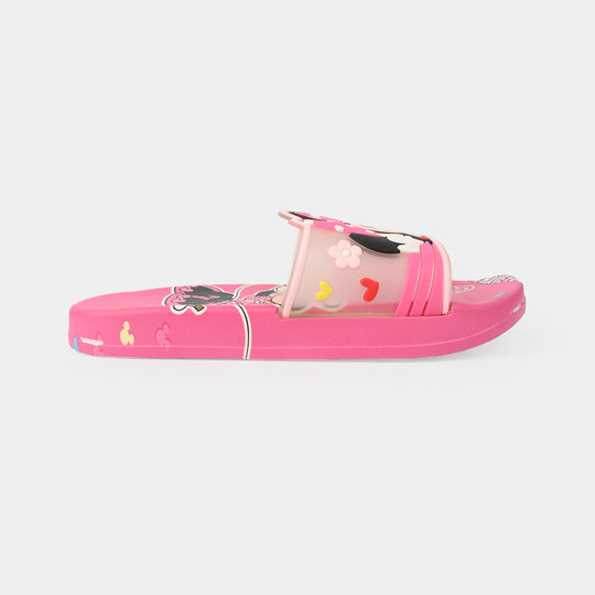 Girls Slippers 208-A18-Fuchsia