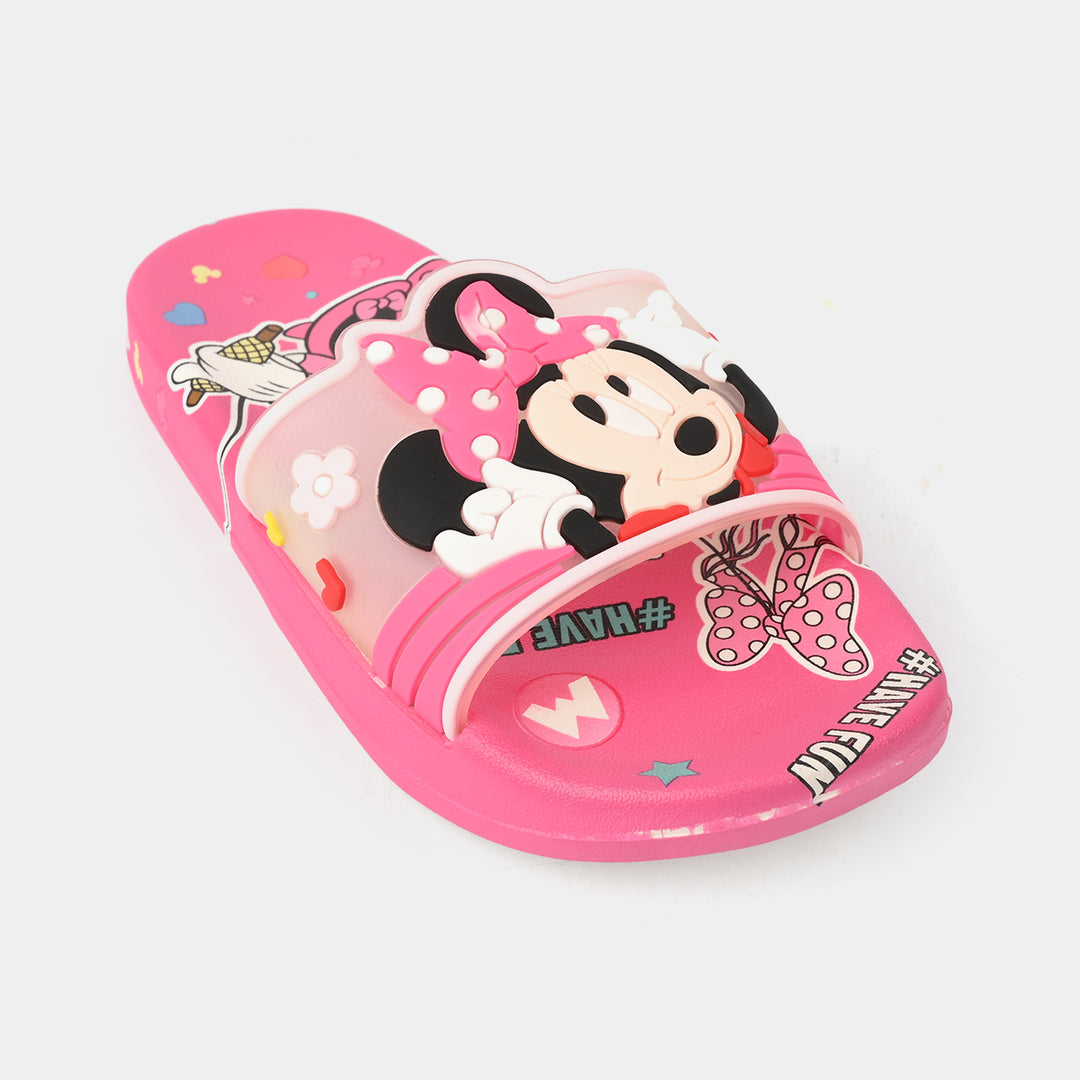 Girls Slippers 208-A18-Fuchsia