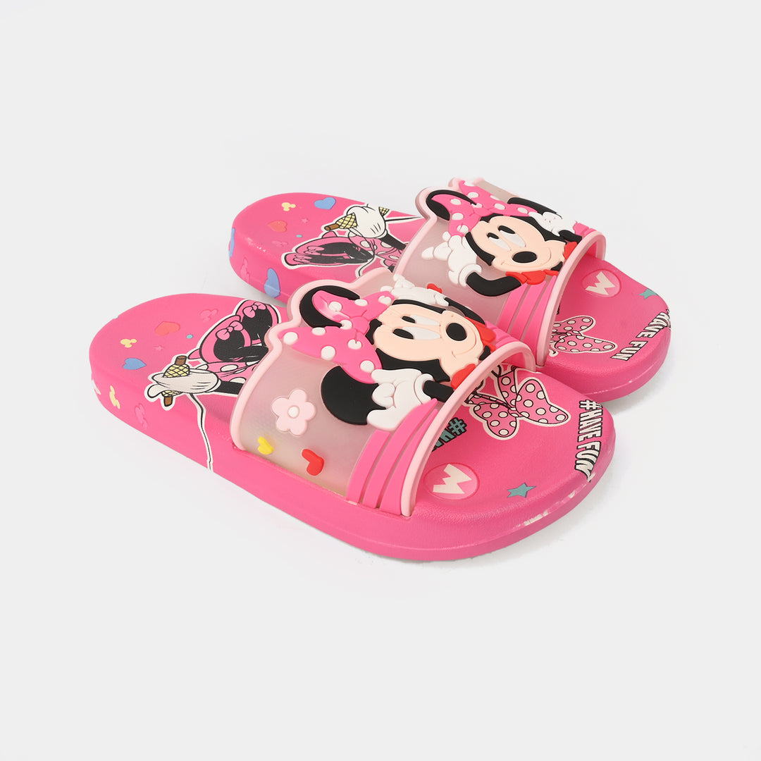 Girls Slippers 208-A18-Fuchsia