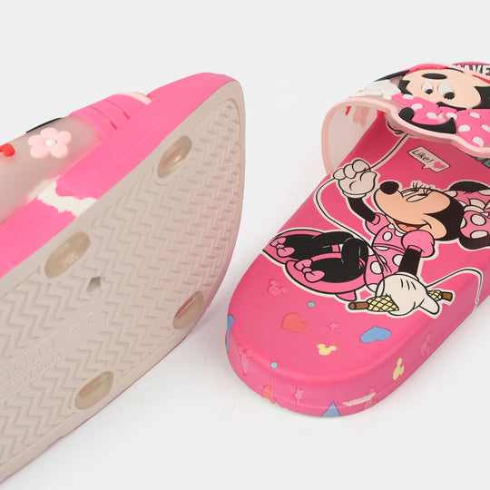 Girls Slippers 208-A18-Fuchsia