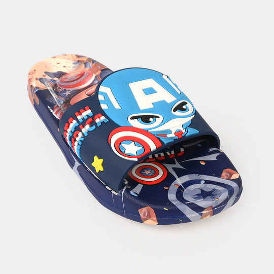 Boys Slippers 208-A9-NAVY
