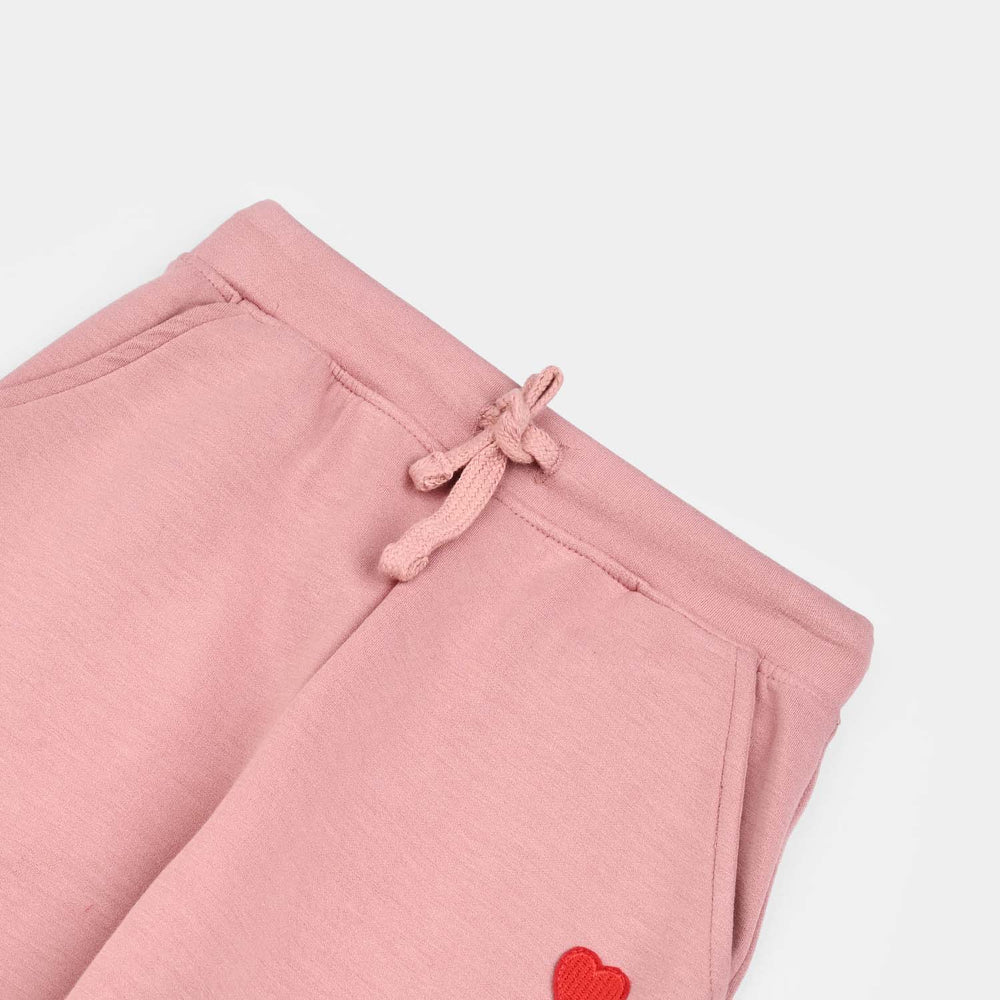 Girls Microfiber Interlock Pajama HEARTS-PINK