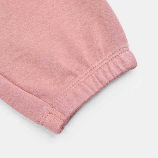 Girls Microfiber Interlock Pajama HEARTS-PINK