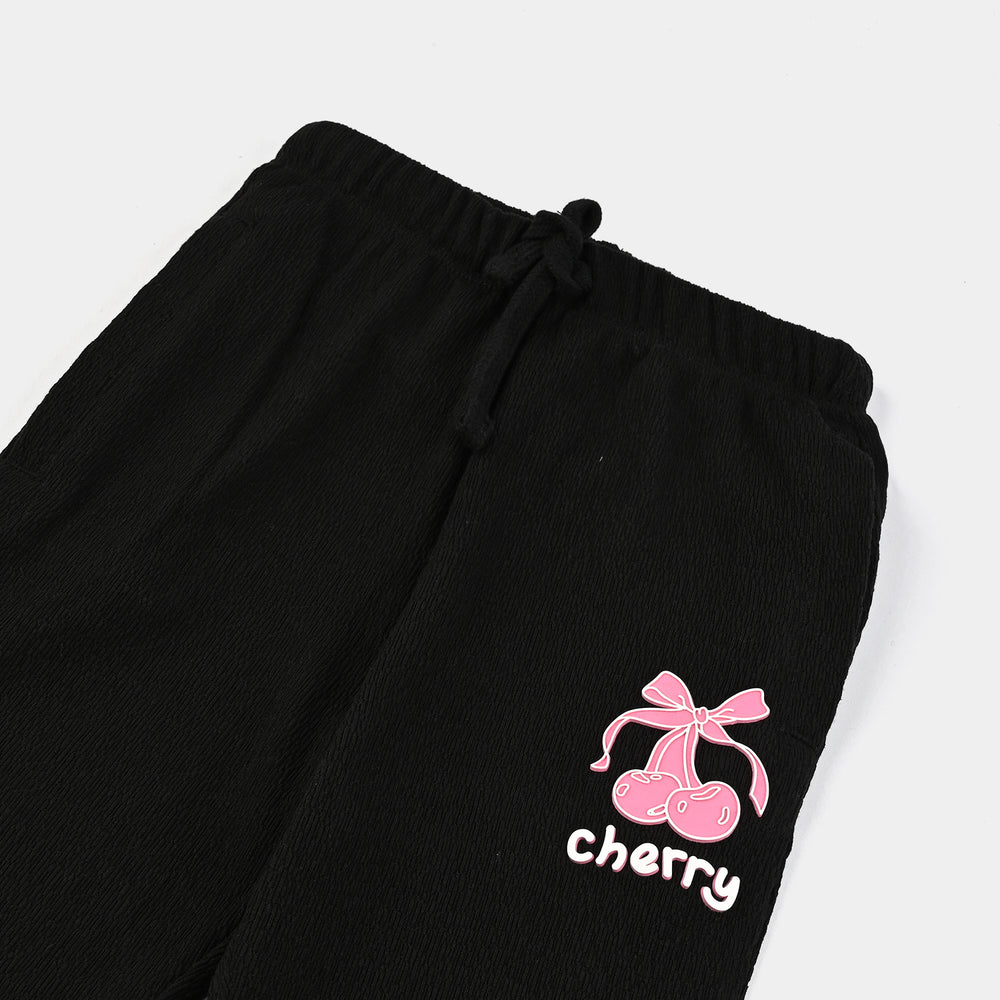 Girls Jacquard Pajama CHERRY-BLACK