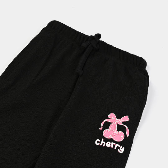 Girls Jacquard Pajama CHERRY-BLACK
