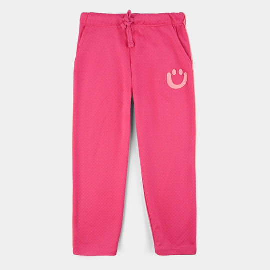 Girls Jacquard Pajama SMILEY-Pink