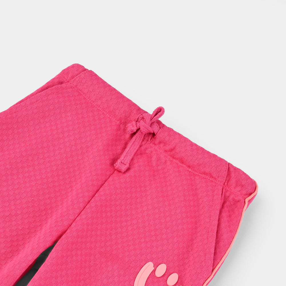 Girls Jacquard Pajama SMILEY-Pink