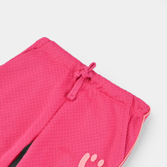 Girls Jacquard Pajama SMILEY-Pink