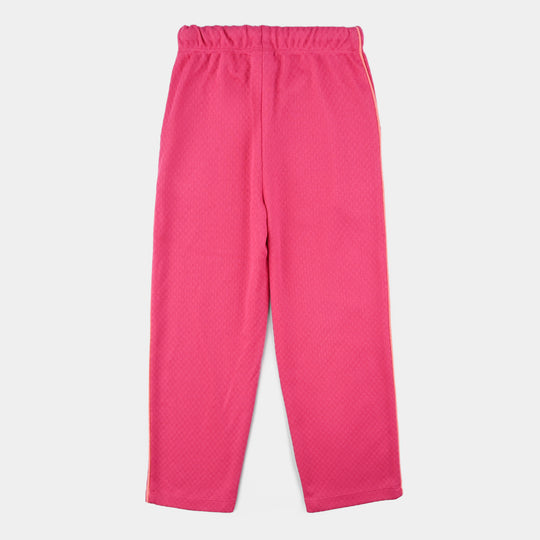 Girls Jacquard Pajama SMILEY-Pink
