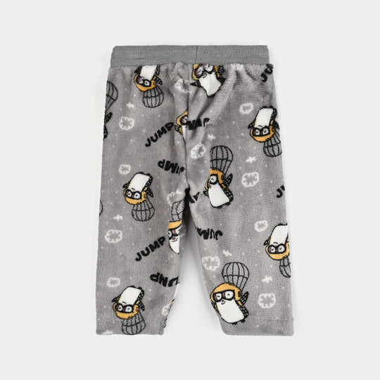 Infant Boys Sherpa Suit PENGUIN-GREY