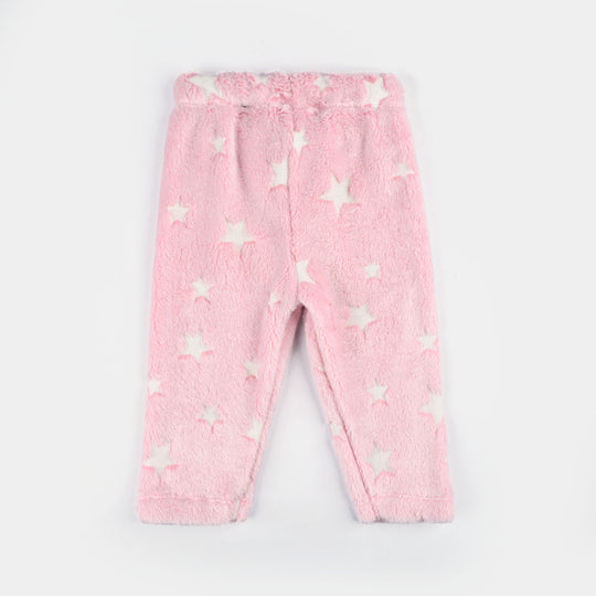Infant Girls Sherpa Suit COZY STARS-PINK