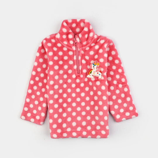 Infant Girls Sherpa Suit - Pink