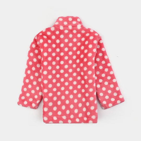 Infant Girls Sherpa Suit - Pink