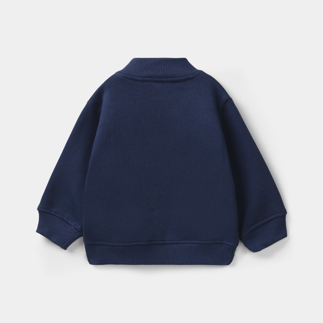 Infant Girls Fleece Jacket (RABBIT) - Navy