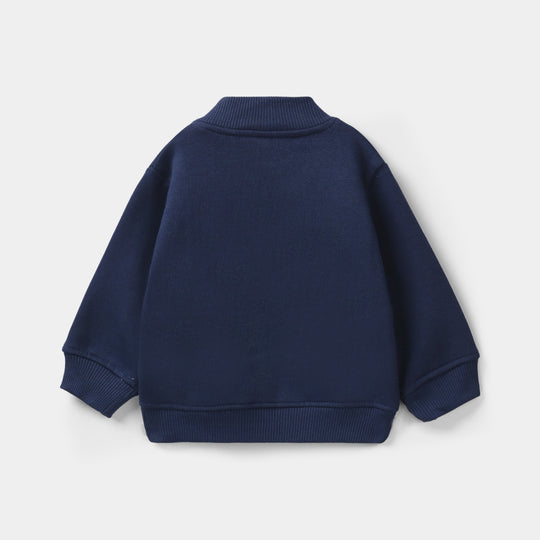 Infant Girls Fleece Jacket (RABBIT) - Navy