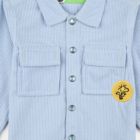 Infant Boys Corduroy Suit-Light Blue
