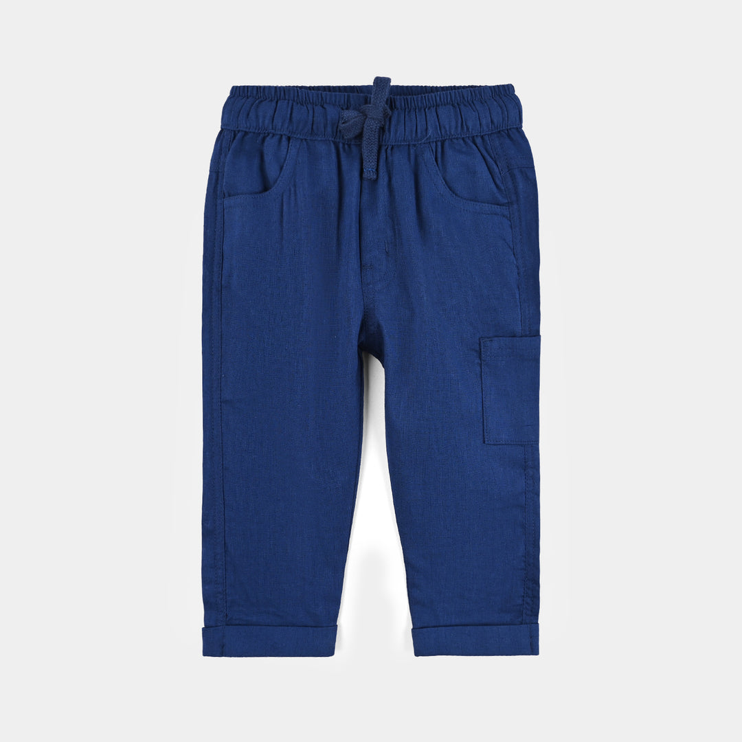 Infant Boys Cotton Suit-Im New Here-BLUE