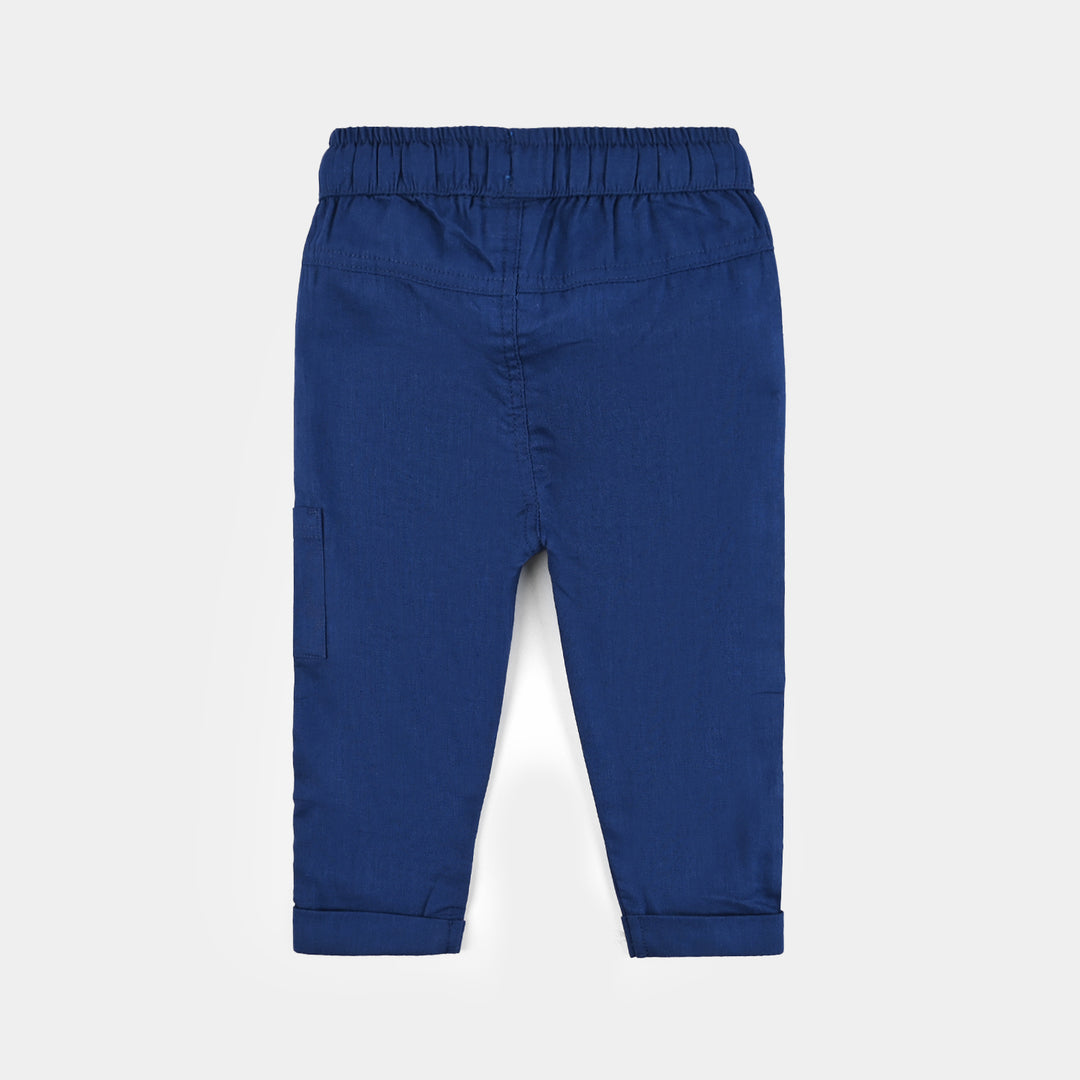 Infant Boys Cotton Suit-Im New Here-BLUE