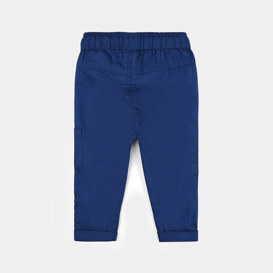 Infant Boys Cotton Suit-Im New Here-BLUE