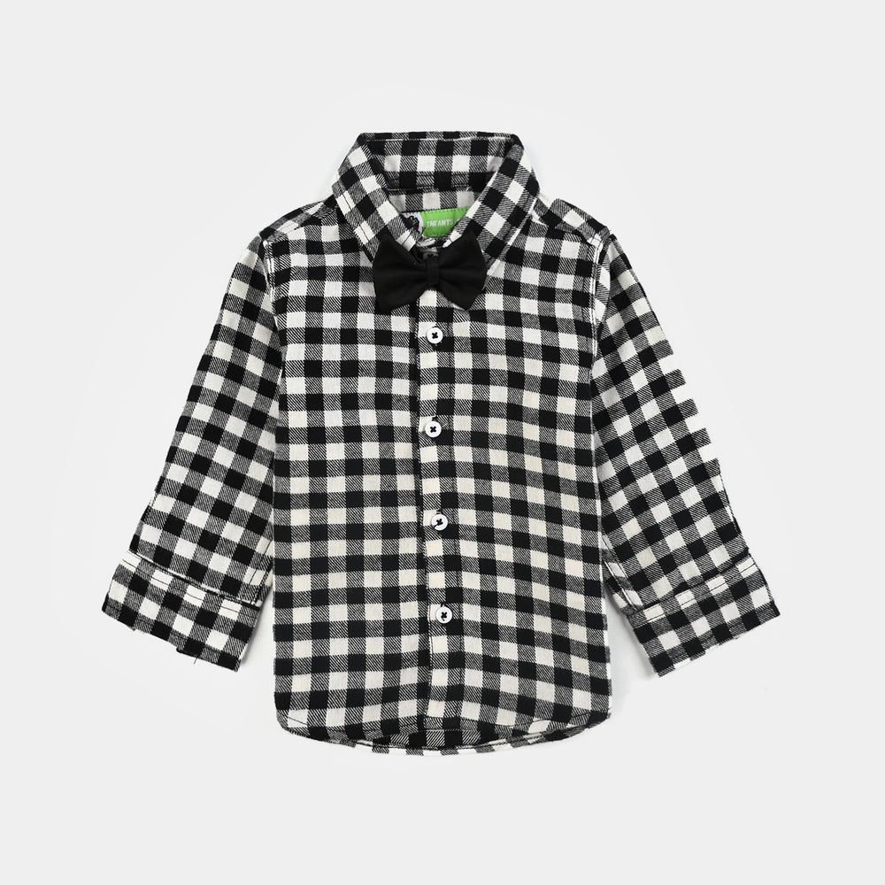 Infant Boys Cotton Twill 3PC Suit-Tiny Tux-BLACK