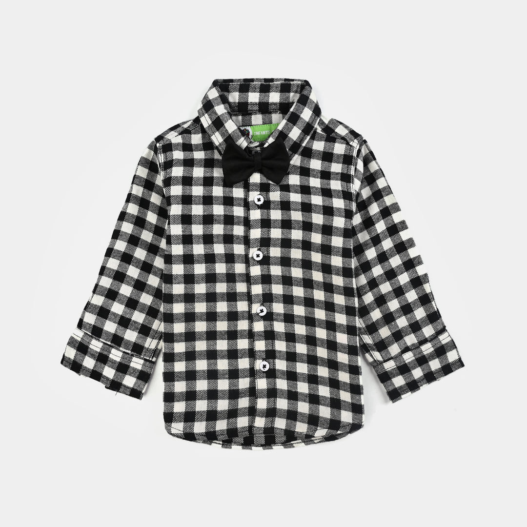 Infant Boys Cotton Twill 3PC Suit-Tiny Tux-BLACK