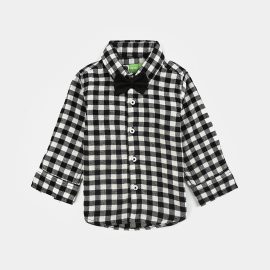 Infant Boys Cotton Twill 3PC Suit-Tiny Tux-BLACK