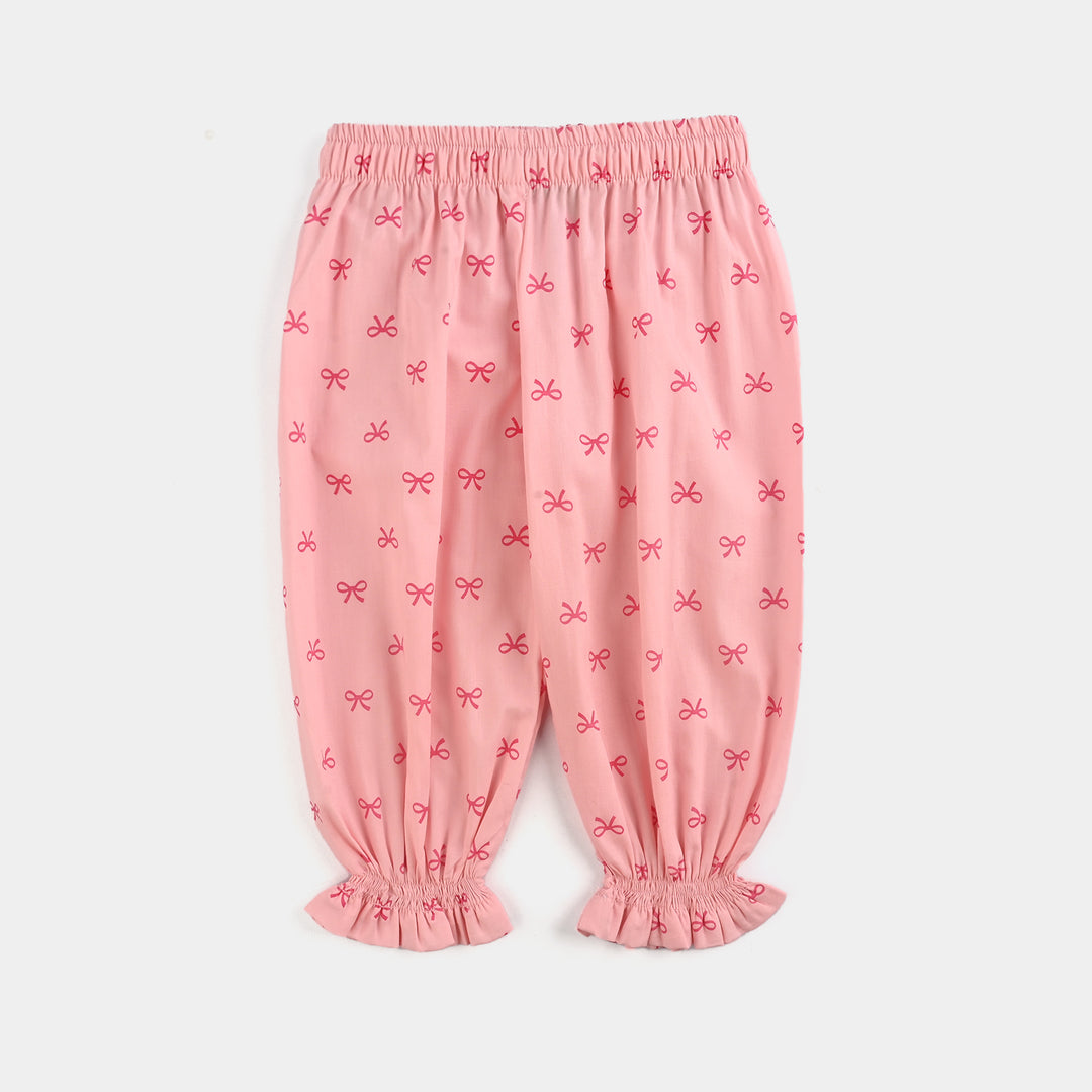 Infant Girls Cotton 2 Pc Suit-Knot IT-Light Pink