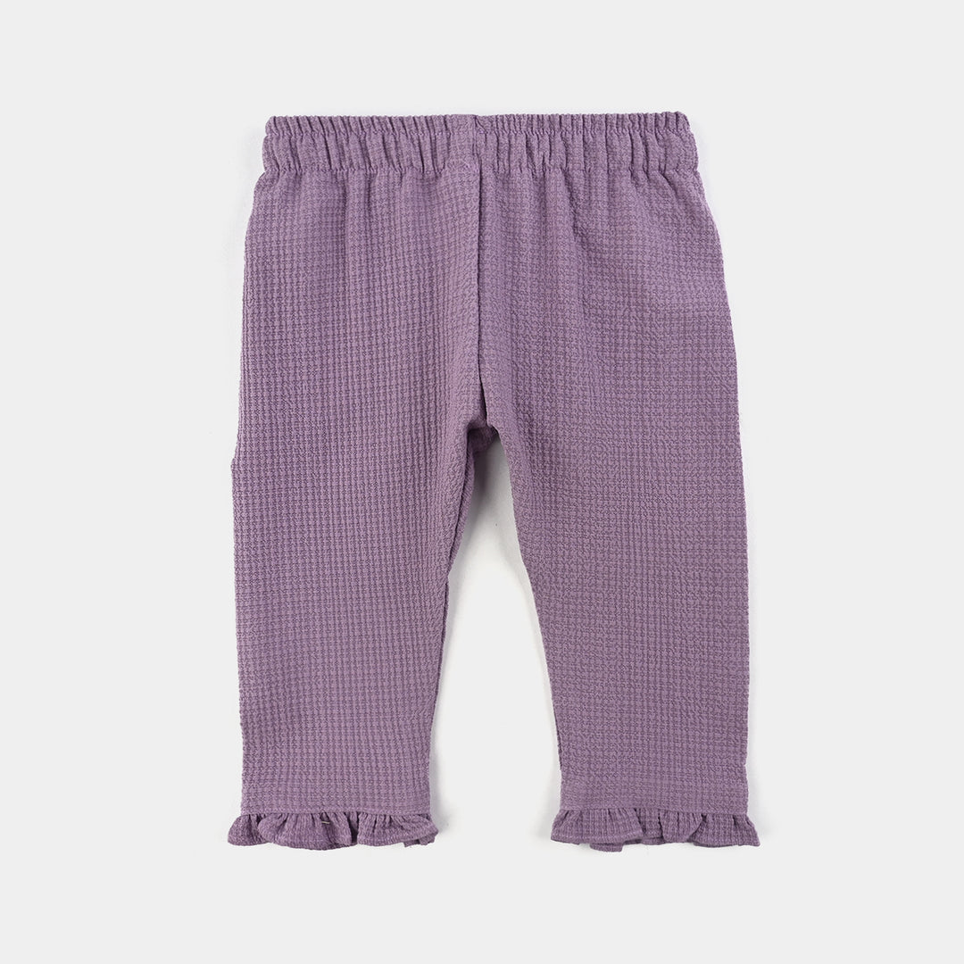 Infant Girls Seersucker 2 Pc Suit-Soft petal-Purple