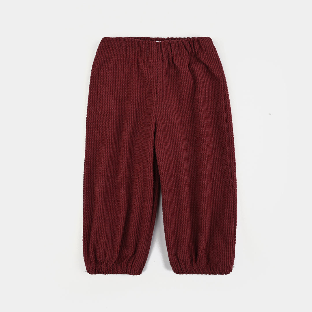 Infant Girls Corduroy 2 Pc Suit-Mini Chic-MAROON
