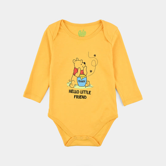 Infant Boys Cotton Interlock Basic Romper F/S Pack OF 3-Yellow/White