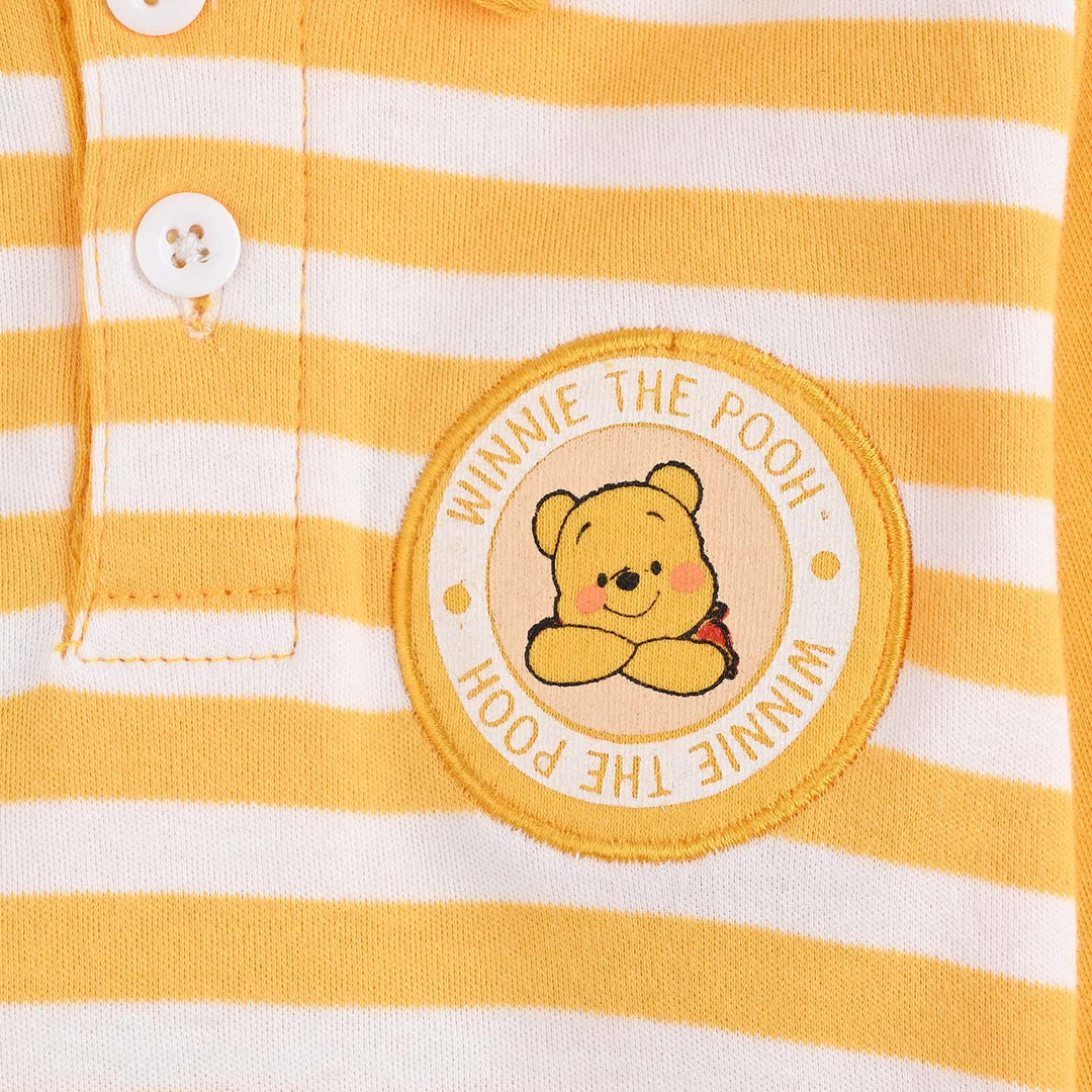 Infant Boys Cotton Interlock Pant + Tee F/S-Yellow