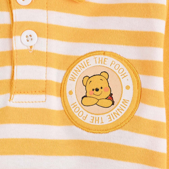 Infant Boys Cotton Interlock Pant + Tee F/S-Yellow